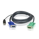 Kvm Kabel VGA Han / USB A Han - Aten SPHD15-G 1.8 m