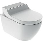 Billede af Geberit Aquaclean Tuma væghængt douchetoilet. Comfort-brushed steel