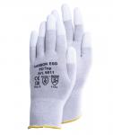 Esd carbon handske pu top størrelse 11