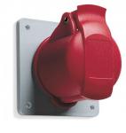 Cee indbygnings stikdåse 5 polet 32a 400v ip44 6h lige 432ru6