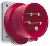Cee vægindtag indbygning 5 polet 32a 400v ip44 6h 432bu6