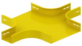 X-stykke reduktionsstykke 60hx300-100x1mm ral1023