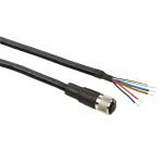 Følerkabel pur m12 5-pin hun lige 20 meter xzcp11v12l20