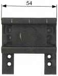 Busbar adapter system vertikal busbar løb monteringsskinne 35 mm plastik med rum for indstik 8us19981da00