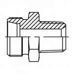 24° lige indskruning 10l 1/4 npt