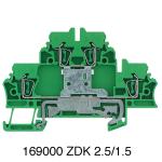 Dobbelt klemme zdk 2.5/1.5PE 169000 - (3 stk.)