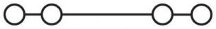 Minigennemgangsklemme msdb 2,5-f bu
