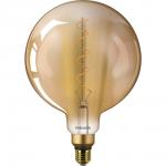 7: Philips Filament LED Globepære E27 5W 820 (5W=25W) 250 lumen guld - ikke dæmpbar (A+)