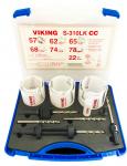 Viking hulsavsæt s-310lk cc carbide cut 22-78 mm elektrikersæt 7 hulsave multi-purpose med easy eject holder