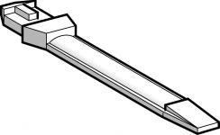 Fane klipsbar ar1sc03 for ledning p100