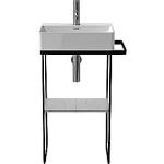 venstre eller jre h deholder ndkl h 073245 vask til passer mat sort ende gulvst metalkonsol durasquare duravit