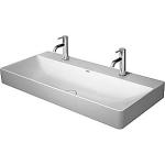 Duravit DuraSquare håndvask 100x47cm uden overløb med porcelæn afløbsskjuler, WonderGliss