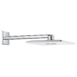 GROHE Rainshower Hovedbruser firkantet. Til indbygning 310 mm. hoved i hvid, 400 mm. stang