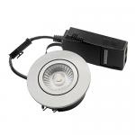 Diospot '30' V.2 Downlight LED 6w 2700k 320lm 38Â° RA95, børstet stål - Low Profile