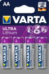 Varta batteri lithium aa 6106 4-pak