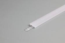 2m kning afd hvid linea profile alu dioflex