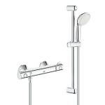 Billede af GROHE Grohtherm 800 termostatarmatur med brusesæt 600mm stang. Krom