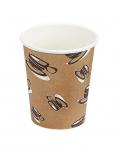 Kaffebæger 25cl hot cup single wall pap 50 stk poser