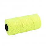 Mursnor 1,2 mm 100 meter. 3-slået neongul på plastspole