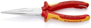 Knipex fladrundtang med faldsikring 1000v