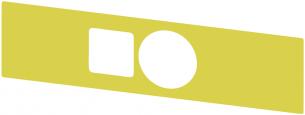 Bagplade for nødstop paddetryk