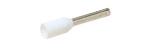 Isoleret terminalrør a0,75-10et 0,75mm2 l10 hvid