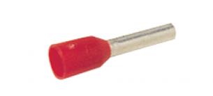 Isoleret terminalrør a1,5-10et 1,5mm2 l10 rød
