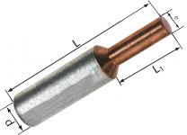 Din 46235 al/cu-pindbolt akp185din 185/240mm2 rm/re