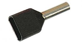 Isoleret twin-terminalrør a1,5-8et2 2×1,5mm2 l8 sort