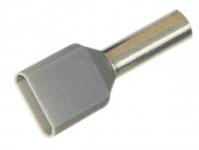 Isoleret twin-terminalrør a4-12et2 2x4mm2 l12 grå