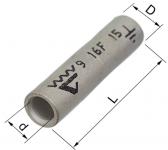 Cu-pressemuffe med væg ks10m 10mm2