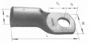 Cu-rørkabelsko krf400a-20 400mm2 m20