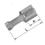 Uisoleret spademuffe b4607flsn 4-6mm2 6,3x0,8 med tap