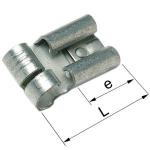 Uisoleret spademuffe 90° b1507flsb8 0,5-1,5mm2 6,3x0,8