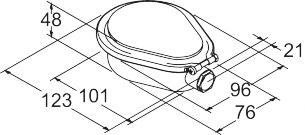 Dåse oval type b til 1 1/2