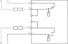 Termostat dobbelt (no nc) (of)