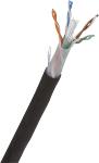 Actassi PDS-kabel UTP/U KAT6 1x4 par - udendørs sort 500 mtr./afmålt