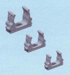 Clips for cableater ø 25 med skruehul