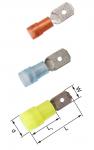 Isol. abiko spadestik ka1507h-pb 0,5-1,5mm2 6,3x0,8 rød