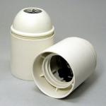 Fatning e27 m10 glat hvid