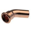 Bøjning vsh 45° muffe/nippel 54 mm cu