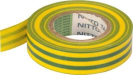 15mmx10m grøn gul tape