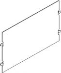Tabula afskærmningsplade lodret 2x3m