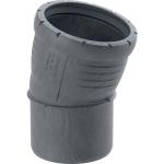 Geberit Silent Pro bøjning 15° PP MX 75mm stikmf sort