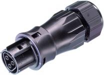 Rst20i3 stik hun 250v/20a 0,75-4mm2 ø=13-18mm sort