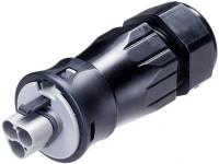 Rst25i3 stik han grå ø=13-18mm