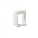 Montage ramme hvid for udtag til leviton keystone konnekter