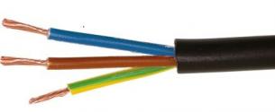 Plastkappeledning h05 vv-f 4g1,50 sort r50