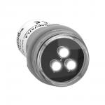 Harmony signallampe helstøbt med 3 x led i hvid farve for visning af 3 faset spænding 3x400vac