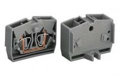 Miniklemme 2-l 2,5q med flange grå 264-301